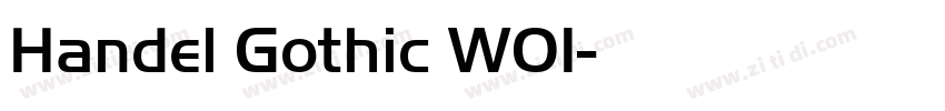 Handel Gothic W01字体转换